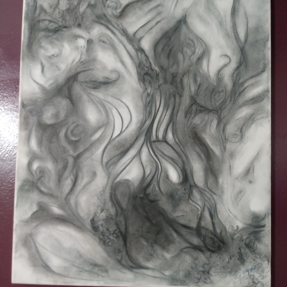Charcoal one of a kind art